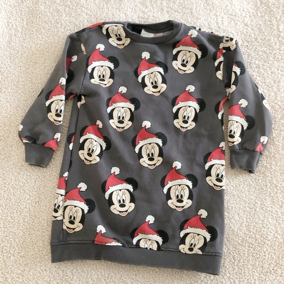 Zara Dresses Zara Minnie Mouse Plush Dress Poshmark